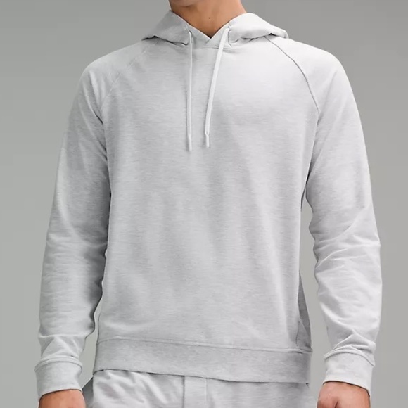 Lululemon City Sweat Pullover Hoodie, Heathered Light Grey, Size Medium - Picture 1 of 11